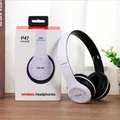 P47 Bluetooth 5.0 Cuffia senza fili Pieghevole HIFI Stereo Bass Auricolare Casco per bambini Regalo con microfono Adattatore USB per iPhone Gioco