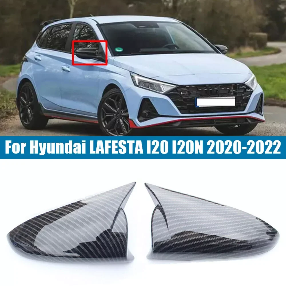 Per Hyundai I20 I20N LAFESTA BAYON 2020-2023 Copertura dello specchietto retrovisore Tappi dello specchio laterale Copertura dello specchio retrovisore Trim Accessori auto