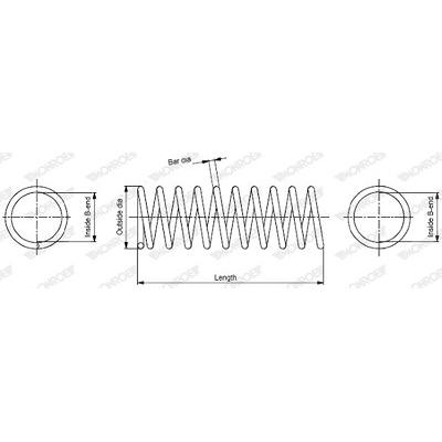 Monroe Fahrwerksfeder [Hersteller-Nr. SP0648] für Fiat Image