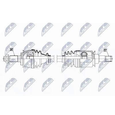 Nty Antriebswelle [Hersteller-Nr. NPW-BM-119] für Mini Image