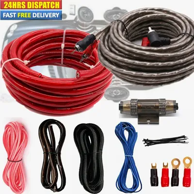 2300w 4 Gauge Car Audio Subwoofer Power Amplifier Wiring Kit Audio Subwoofer AMP RCA Cable Sub BIG
