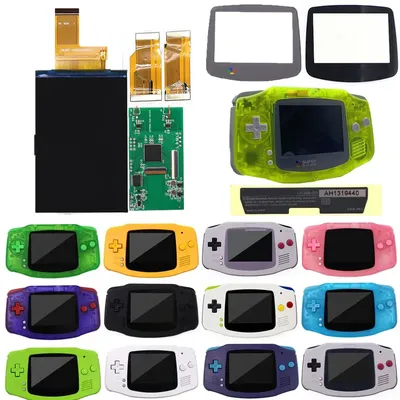 Easy Install 3 Inch Drop in GBA V5 LCD Highlight IPS Screen Replacements Kits for Nintendo