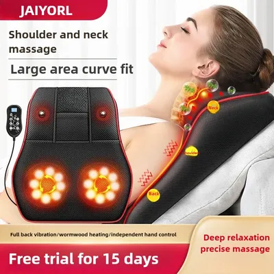 Electric Cervical Pillow For Neck Airbag Ttraction Shiatsu Head Body Back Waist Massager Car With