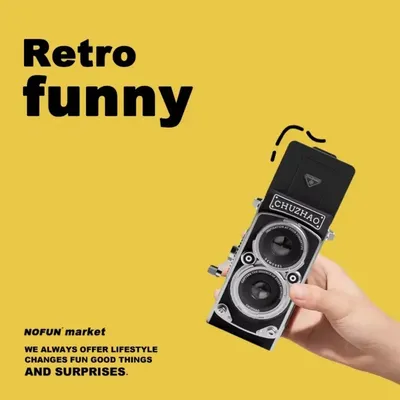 New Retro CCD Dual Reflex Camera Mini Manual Camera Recording Simulation Portable Digital Camera