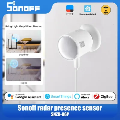 Sonoff SNZB-06P Zigbee Router Radar Human Body Presence Sensor Light Sensing Support Alexa