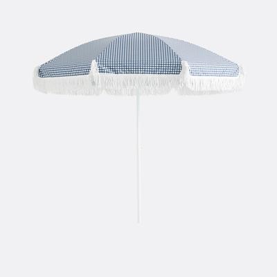 Parasol with Fringes, Gingham Print, Aline