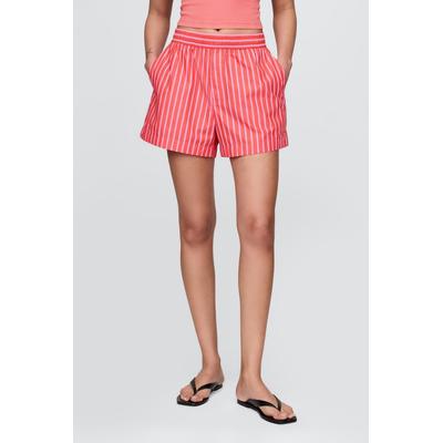 Gap Womens Pink Organic Cotton Poplin Boxer Shorts - Pink