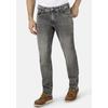 5-Pocket-Jeans HERO BY JOHN MEDOOX "Baxter Denim Relaxed Fit", Herren, Gr. 34, Länge 34, grau (grau wash), Denim/Jeans, 99% Baumwolle, 1% Elasthan, casual, straight fit lang, Jeans, Relaxed Fit Casual Clean Wash Denim Jeans für Herren