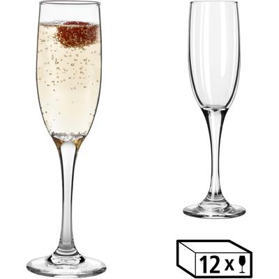Sektglas LIBBEY "Libbey 12er Set -EMBASSY-", transparent, H:22,00cm Ø:7,00cm, Glas, Trinkgefäße, 177 ml, hochwertig verarbeitet, im modernen Design Image