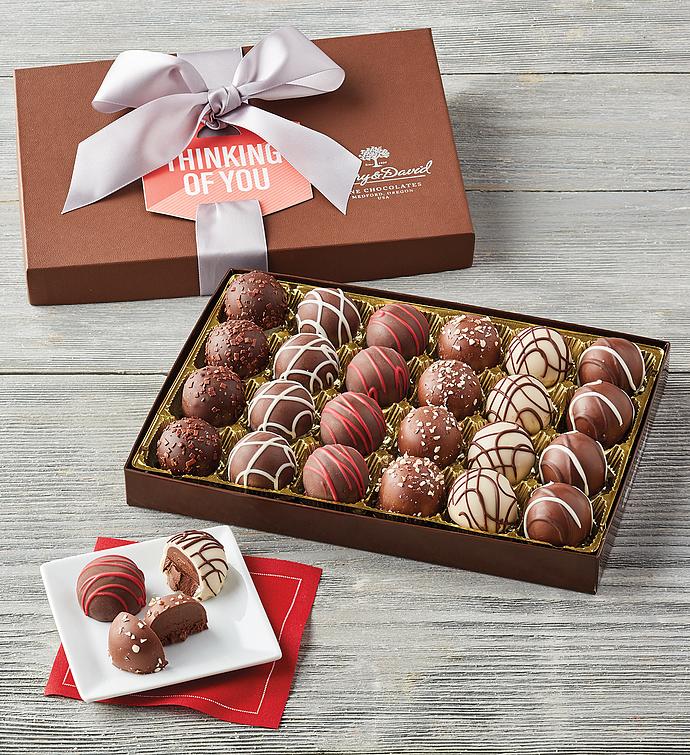 Thinking Of You Signature Chocolate Truffles, Family Item Food Gourmet Candy Confections Chocolate, Sweets by Harry & David