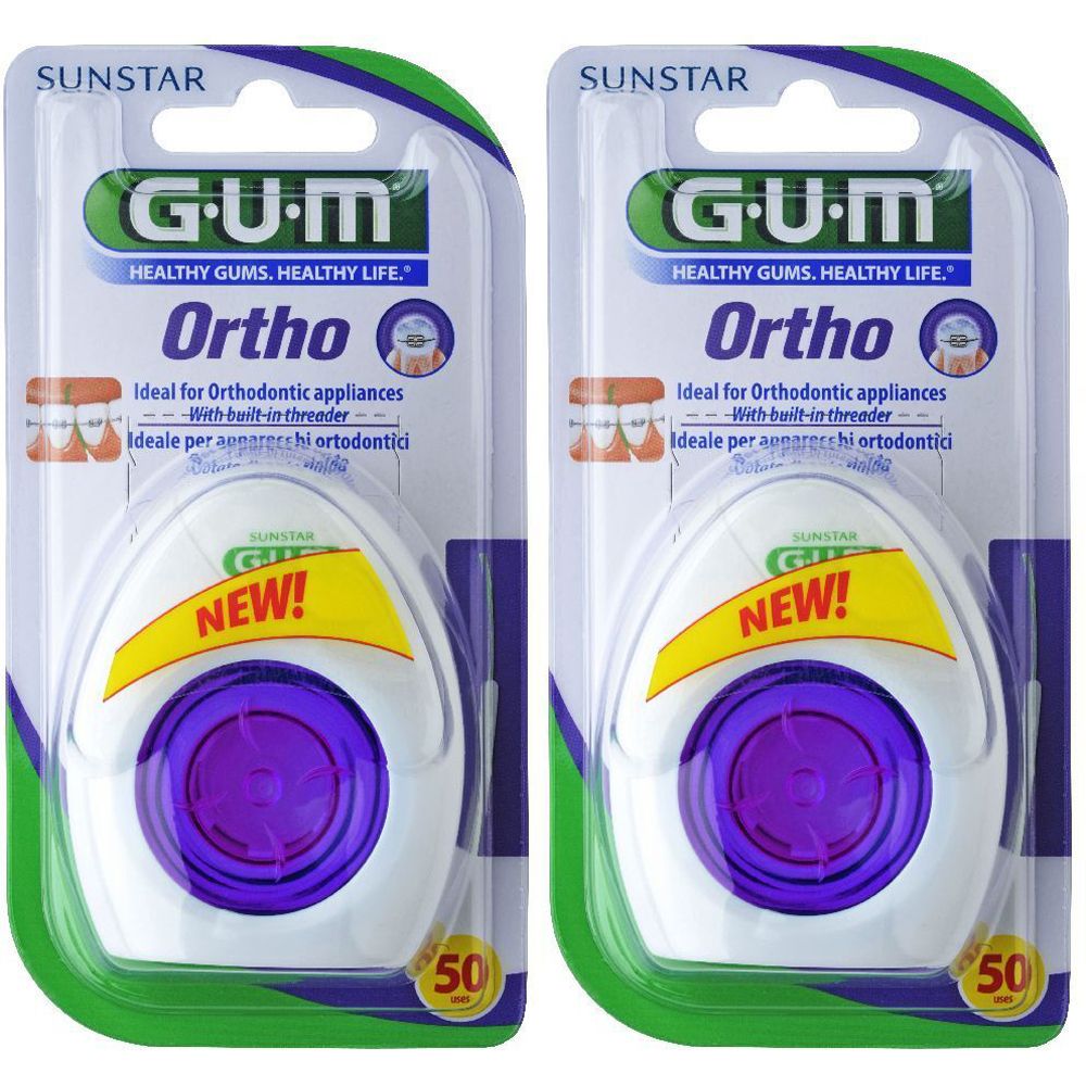 Gum® Ortho Filo Interdentale 2x50 m