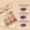 NOVO Neue Toast 9-Farben-Matte-Lidschatten-Palette Perlglanz-Augenplatte Niedliche Make-up-Palette Weibliche Kosmetik Dauerhafte Natur Schönheit