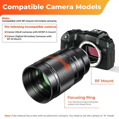 Lightdow NEUE 240 MM F5,6 Foldback Prime Objektiv Für Canon EF Nikon Z Sony E Mount Micro Einzel Kamera Canon EF Nikon F SLR Kamera