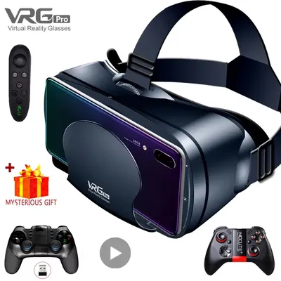 3D-VR-Headset, intelligente Brille, Virtual-Reality-Helm für Smartphones, Handy, Mobil, 7-Zoll-Linsen, Ferngläser, Geräte, Schutzbrille Image