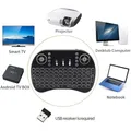GAMINJA I8 Mini tastiera portatile telecomando 2.4G Air Mouse tastiera wireless con touchpad per