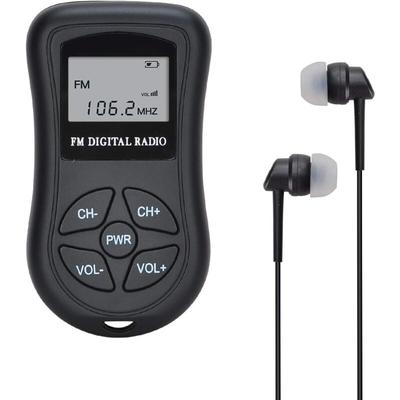 Ccykxa - Batteriebetriebenes UKW-Taschenradio, tragbares Stereoradio für 60–108 MHz covvy Image