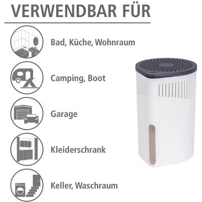 Raumentfeuchter Drop Weiß 2 x 1000 g - Weiß - Wenko Image