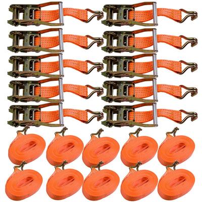Maxpeedingrods - 10 x Spanngurt 5t 10m 2500 daN 5000 daN kg Zurrgurte lkw Anhänger Orange Image