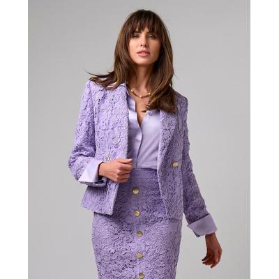 Boston Proper - Sand Verbena Purple - Corded Lace Blazer - 14