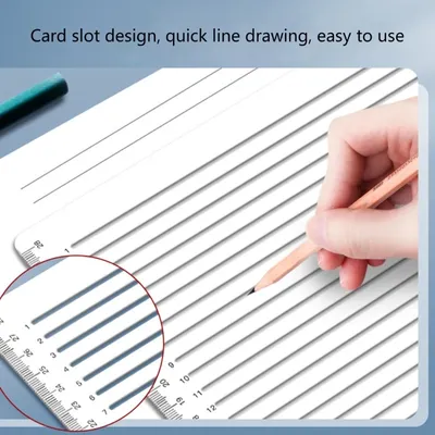 Straight Line Stencil Template College Ruled Spacing Line Drawing Stencil Ruler Line Drawing Stencil