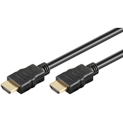 goobay HDMI 2.0 Kabel 10,2 Gbit/s 1,5 m schwarz, 1 St. Image