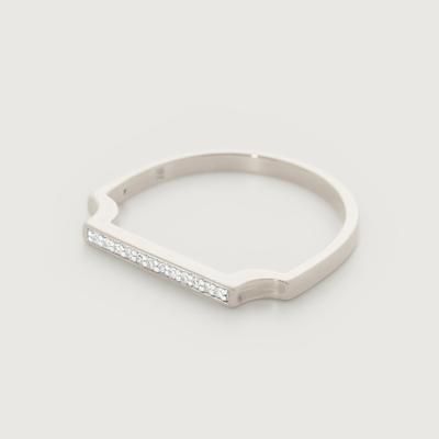 Sterling Silver Signature Diamond Slim Ring Diamond