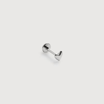 Gold Heart Flat Back Piercing Stud