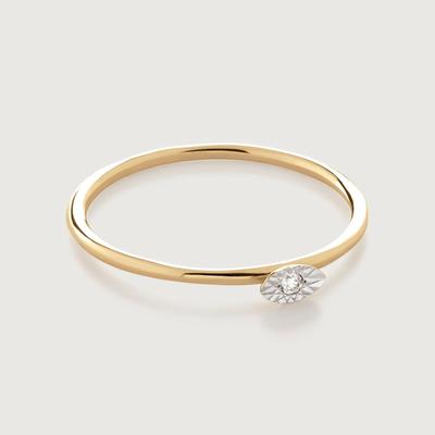 Gold Marquise Diamond Ring Lab Grown Diamond