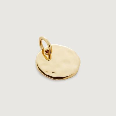 Gold Siren Disc Pendant