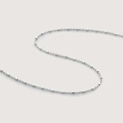 Sterling Silver Station Chain Necklace