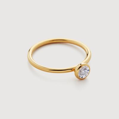 Gold Solitaire Diamond Ring Lab Grown Diamond