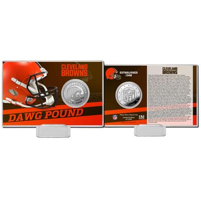 Cleveland Browns Team History Silbermünzenkarte Image