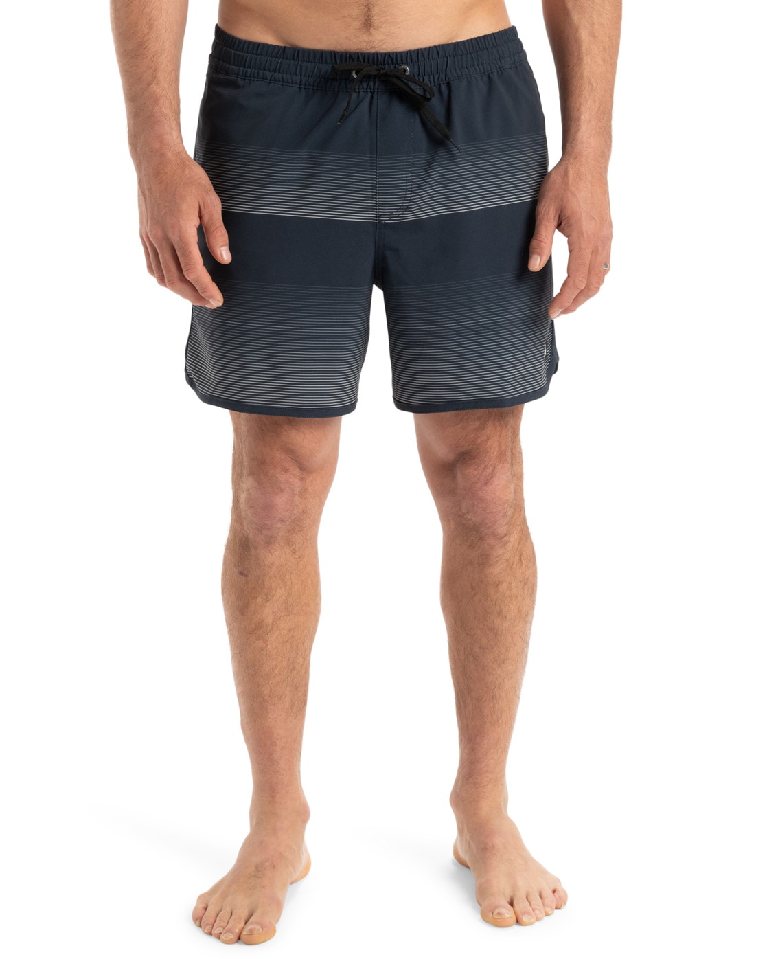 Boardshorts QUIKSILVER "Surfsilk Scallop 16", Herren, Gr. L, US-Größen, schwarz navy tijuana, 92% Polyester, 8% Elasthan, Hosen Image