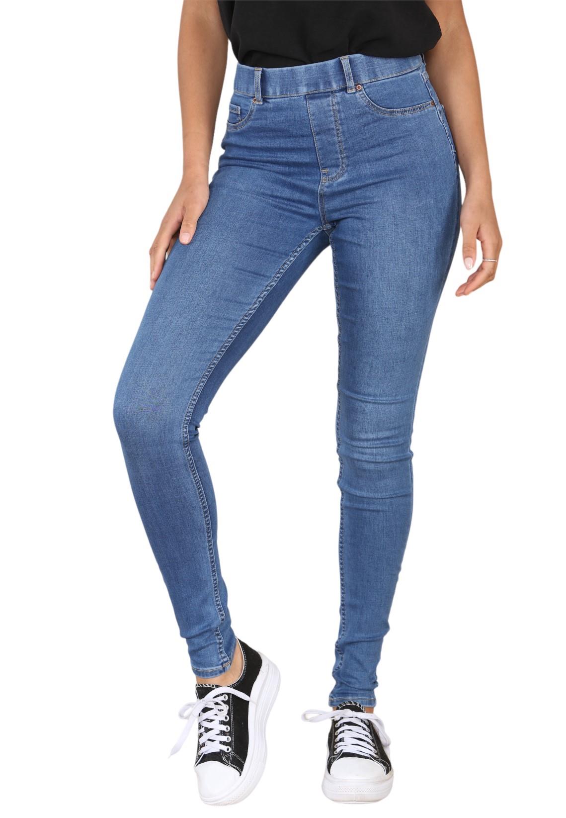 New Look Womens Lift & Shape Super Skinny Denim Jeggings - Blue Cotton - Size 14 Regular | New Look Sale | Discount Designer Brands