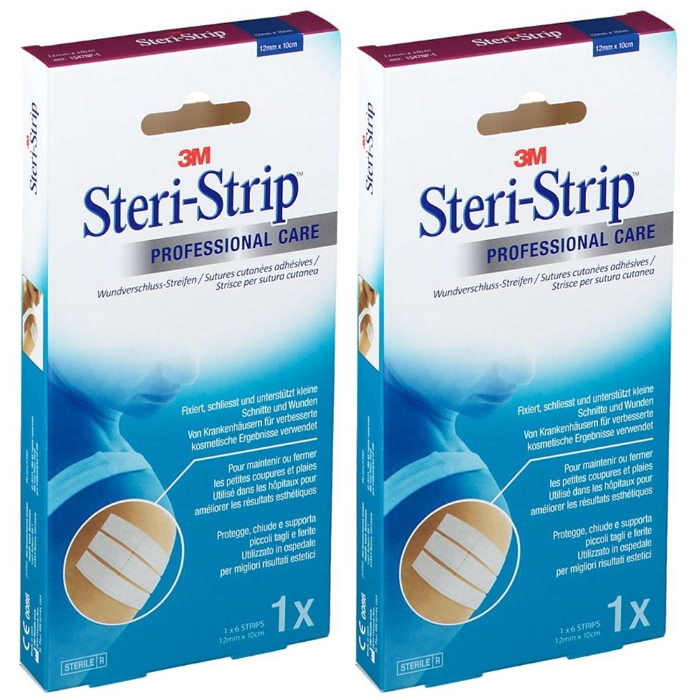 Steri-Strip™ Professional Care 12 mm x 10 cm Set da 2 2x6 pz Cerotto