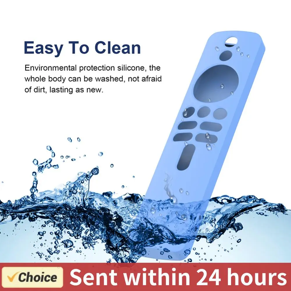 Fernbedienungsabdeckung, Silikon-Fernbedienungsabdeckungen mit Umhängeband, stoßfestes Zubehör für Xiaomi 4K TV MiBoX 2. Generation Image