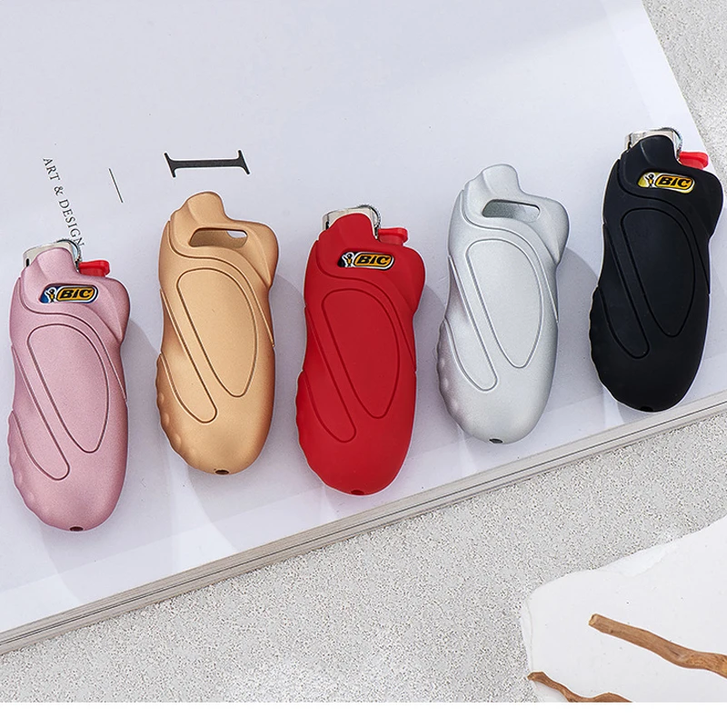 BIC J5 Mini Feuerzeug Gummifarbe Kunststoffschale Kunststoffabdeckungshalter, kein Feuerzeug Image