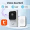 Tuya APP Archiviazione cloud gratuita Campanello WiFi Basso consumo Sveglia Campanello Spioncino visivo per porta Campanello per porta di sicurezza domestica