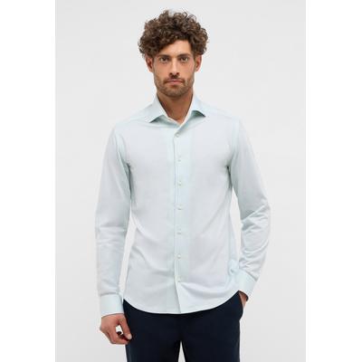 Langarmhemd ETERNA "SLIM FIT", Herren, Gr. 38, Normalgrößen, grün, 58% Baumwolle, 42% Polyester, schmal, Langarm Manschette, Hemden, NON IRON (bügelfrei) Image