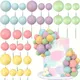 30 Pz/pacco 4 cm Schiuma Colorata Torta Topper Picks Torta Topper Bastoni Palline D'oro per Cupcake Compleanno Decorazioni Della Festa Nuziale