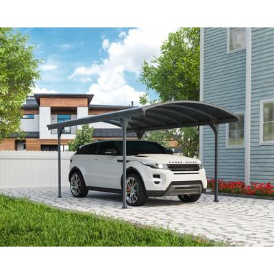 Einzelcarport PALRAM - CANOPIA "Vitoria", grau (anthrazit), H: 199cm, Carports, 100% UV-geschützt