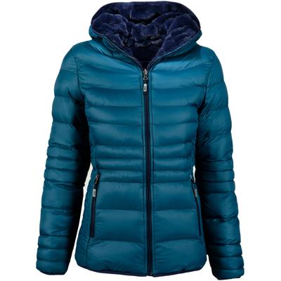 Wendejacke DEPROC ACTIVE "GILMOUR NEW REVERSAL Women", Damen, Gr. 34 (XS), blau, 100% Polyester, casual, tailliert, Langarm gerader Abschluss mit Gummizug, Jacken, Wendejacke mit schlichtem Design Image