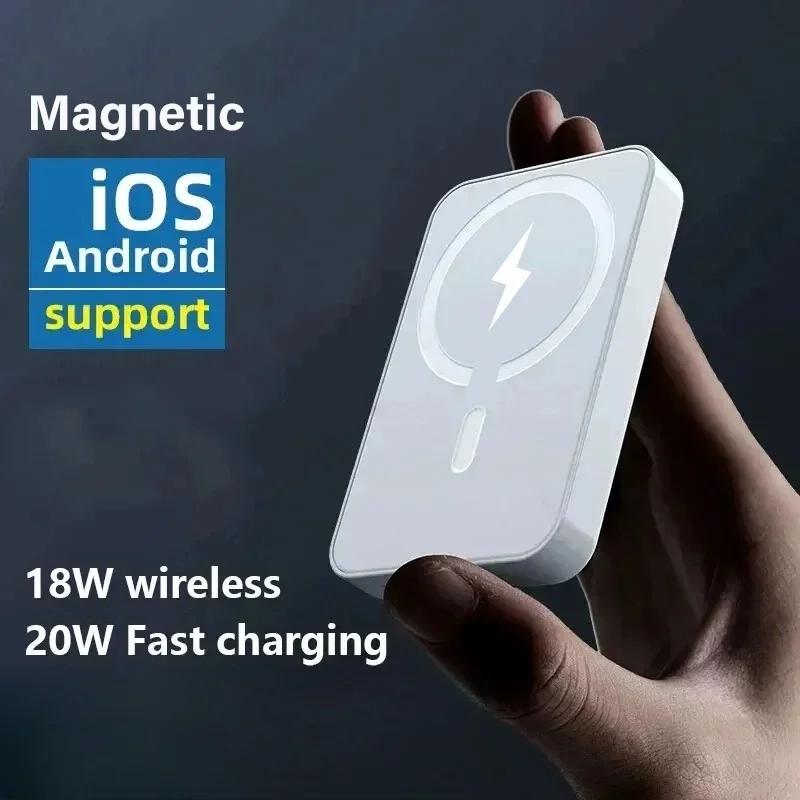 Per Magsafe Power Bank 10000mAh Batteria ausiliaria portatile di ricambio magnetica esterna Caricabatterie wireless per Iphone 13 14 15 16