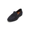 Loafer MARC O'POLO "aus weichem Velours-Rindleder", Damen, Gr. 39, blau (navy), Obermaterial: 100% Leder (Ziege), unifarben, Schuhe