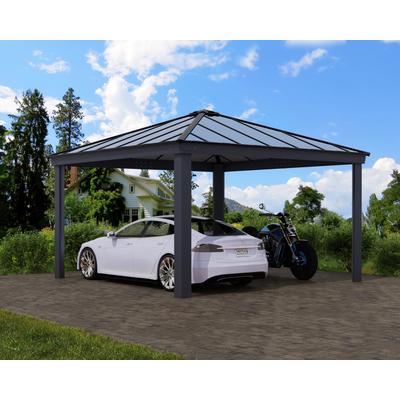 Doppelcarport PALRAM - CANOPIA "Colorado", grau (anthrazit), H: 207cm, Carports, 100% UV-geschützt Image