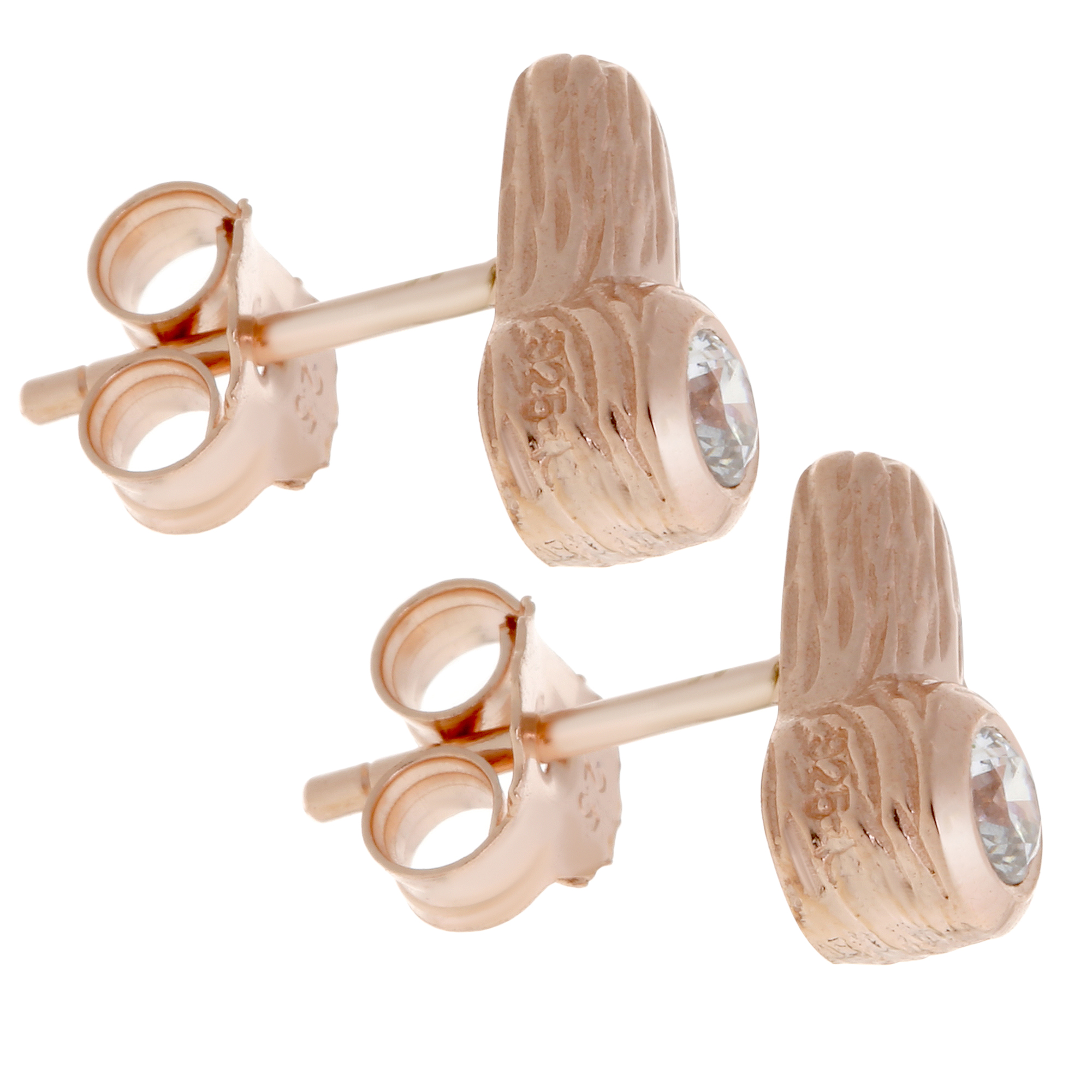 Orphelia Ohrstecker für Damen, 925 Sterlingsilber, Rosé, ZO-6025/1 Image