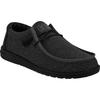 HEYDUDE Wally Sox Faux Suede Herren Micro Total Schwarz Bootsschuhe