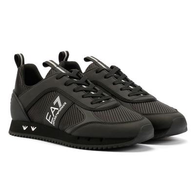 EA7 Black & White Carbon Herren Schwarze Turnschuhe Image