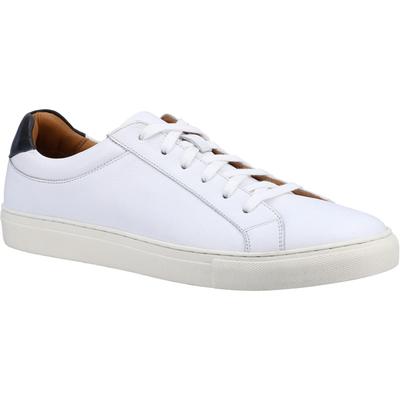 Hush Puppies Colton Leder Herren Weiß Turnschuhe Image