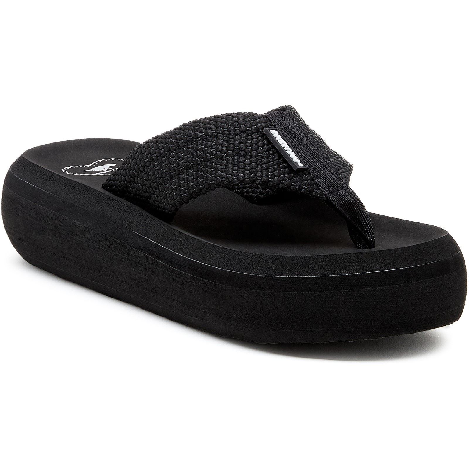 Rocket Dog Sandy Webbing Damen Sandalen aus Textil in Schwarz